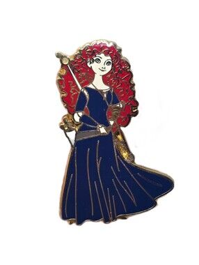 Disney Pin Princess MERIDA Character Dress Pin Brave 2012 Open Edition *NO BACK*